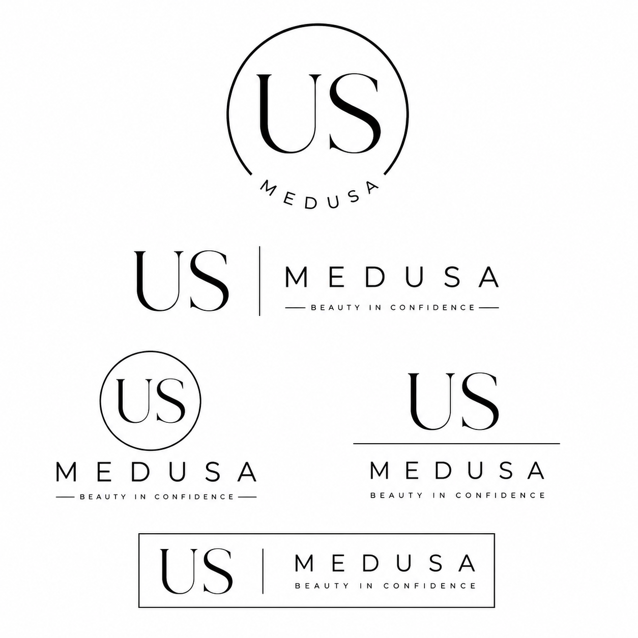 Sample logo concepts for a custom-branded sock project
