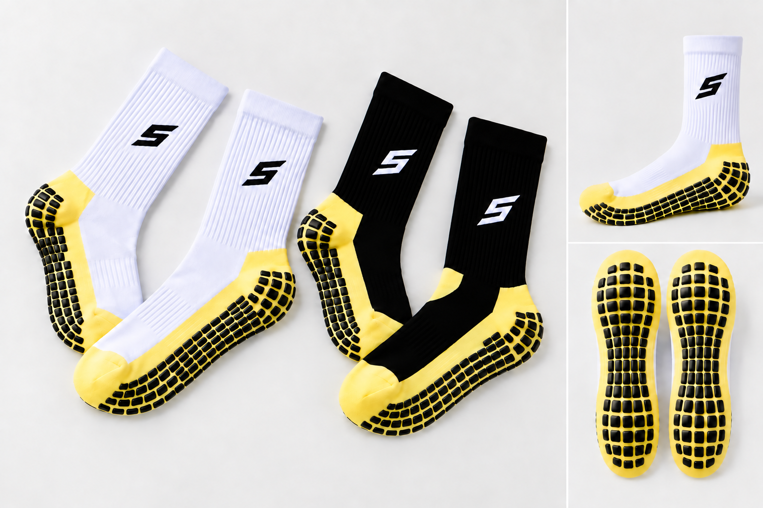 Approved football grip sock samples after product development