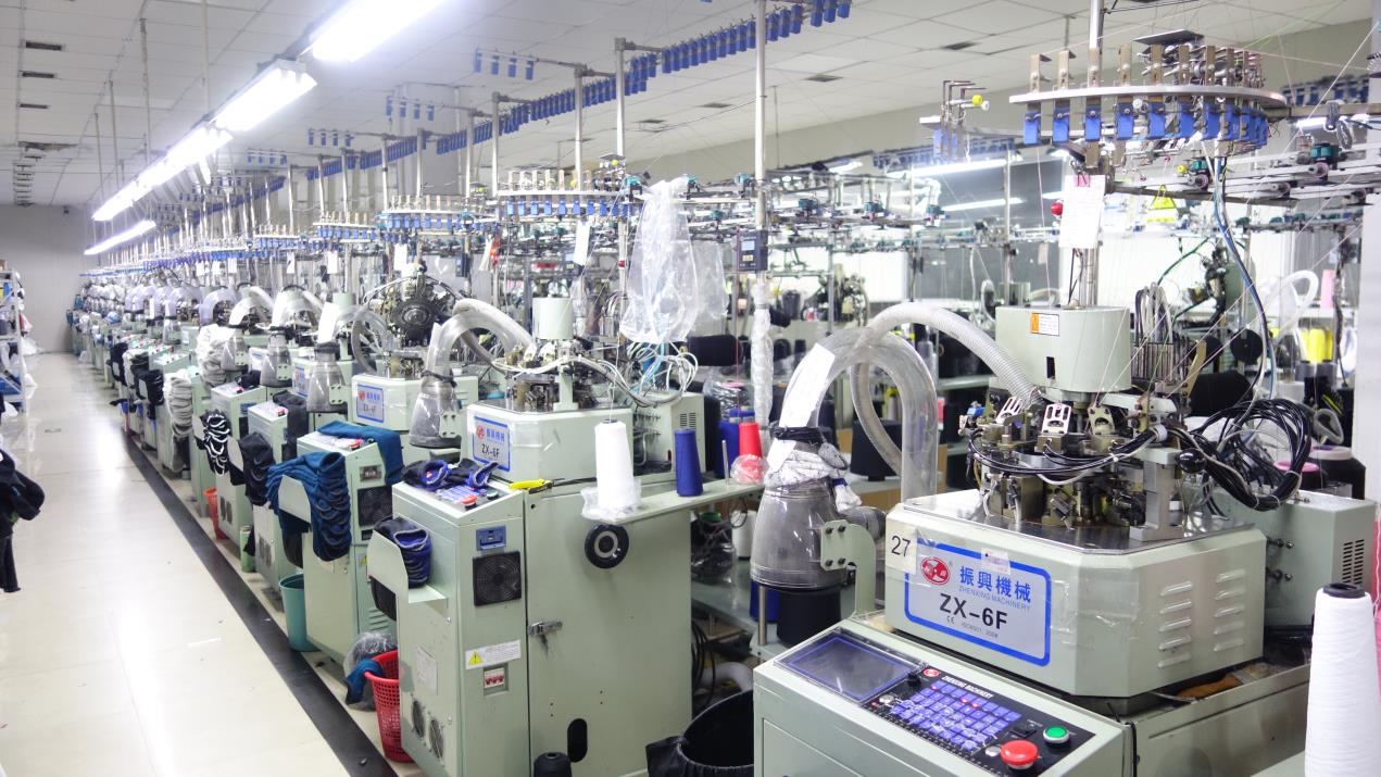 Sock knitting production for StriveSock product development