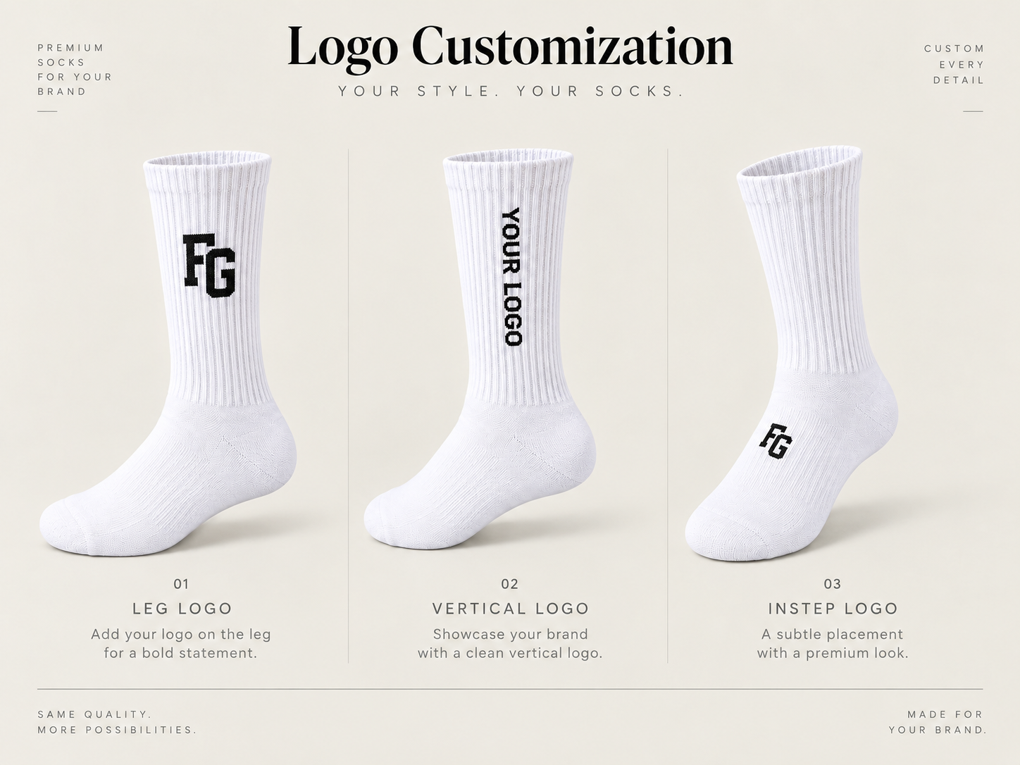 Essential Crew 01 logo customization options