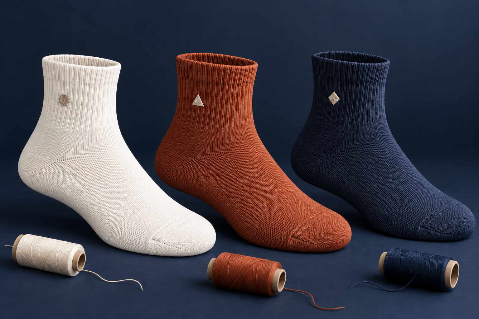 Three Essential Quarter 01 color and logo placement examples