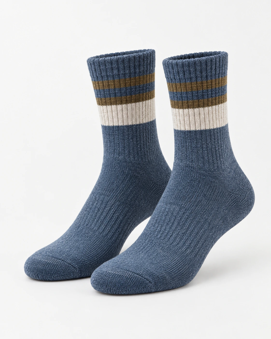 Blue striped Retro Sport 01 crew sock product reference