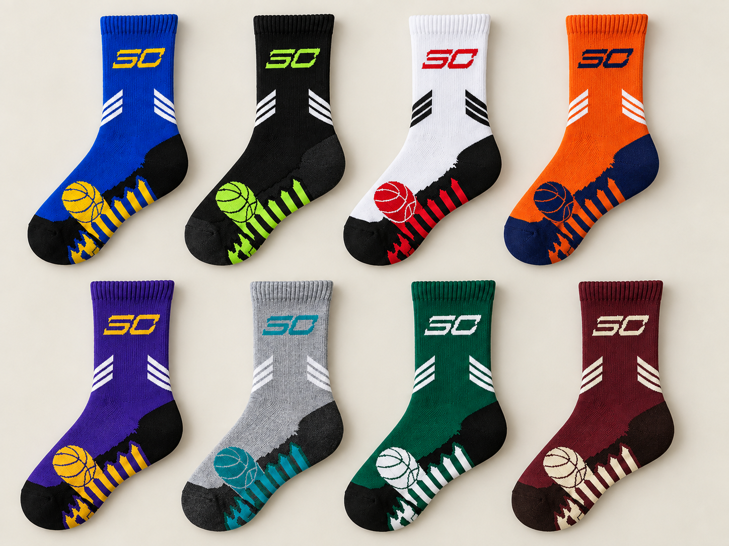 A proven sock style expanded into eight retail colorways